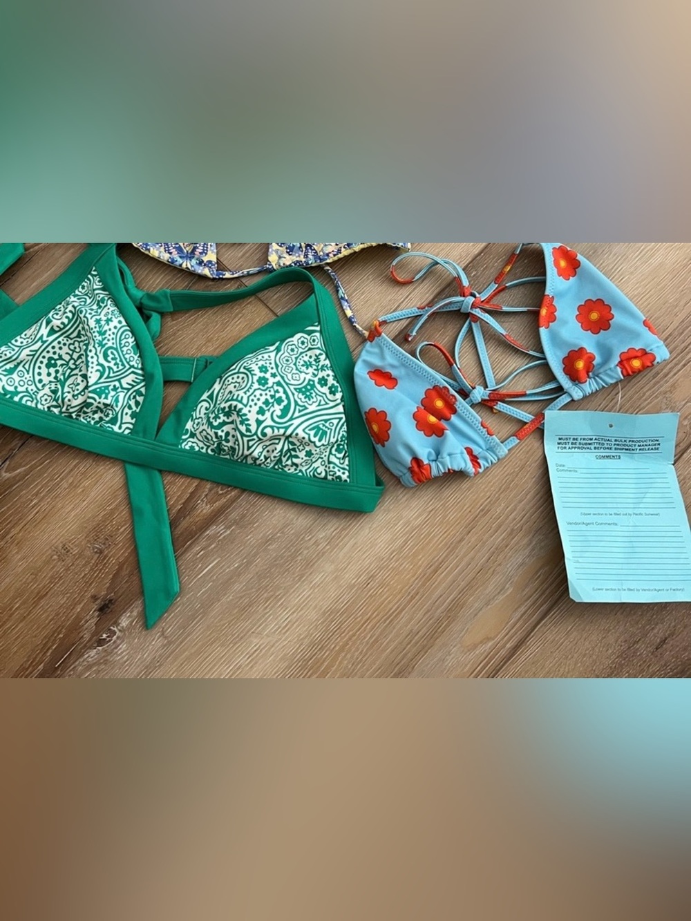 Boden Green Bikini Top, Blue Hour Bikini Top S